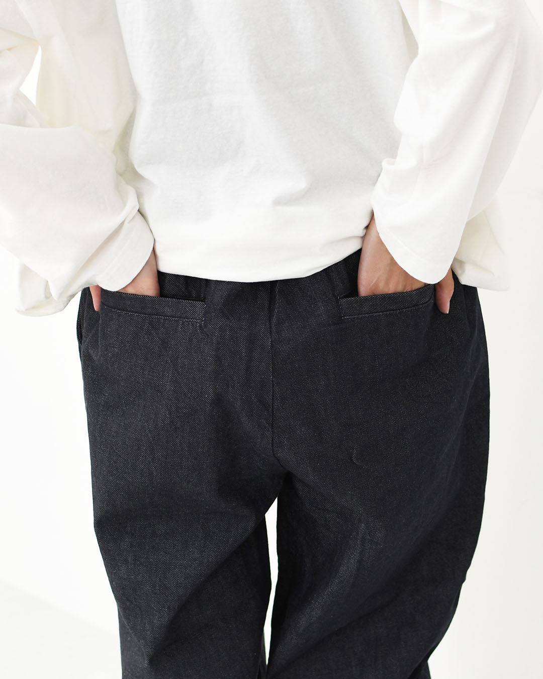 RINEN [リネン] 10オンス ノットインディゴデニム テーパードパンツ [R47603-W] デニムパンツ・テーパードパンツ・ベーシックパンツ・ゆったりシルエット・LADY'S [2025AW]