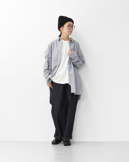 RINEN [リネン] 10オンス ノットインディゴデニム リラックスパンツ [R47604-W] デニムパンツ・テーパードパンツ・ベーシックパンツ・ゆったりシルエット・LADY'S [2025AW]