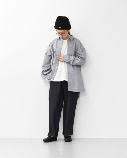 RINEN [リネン] 10オンス ノットインディゴデニム リラックスパンツ [R47604-W] デニムパンツ・テーパードパンツ・ベーシックパンツ・ゆったりシルエット・LADY'S [2025AW]