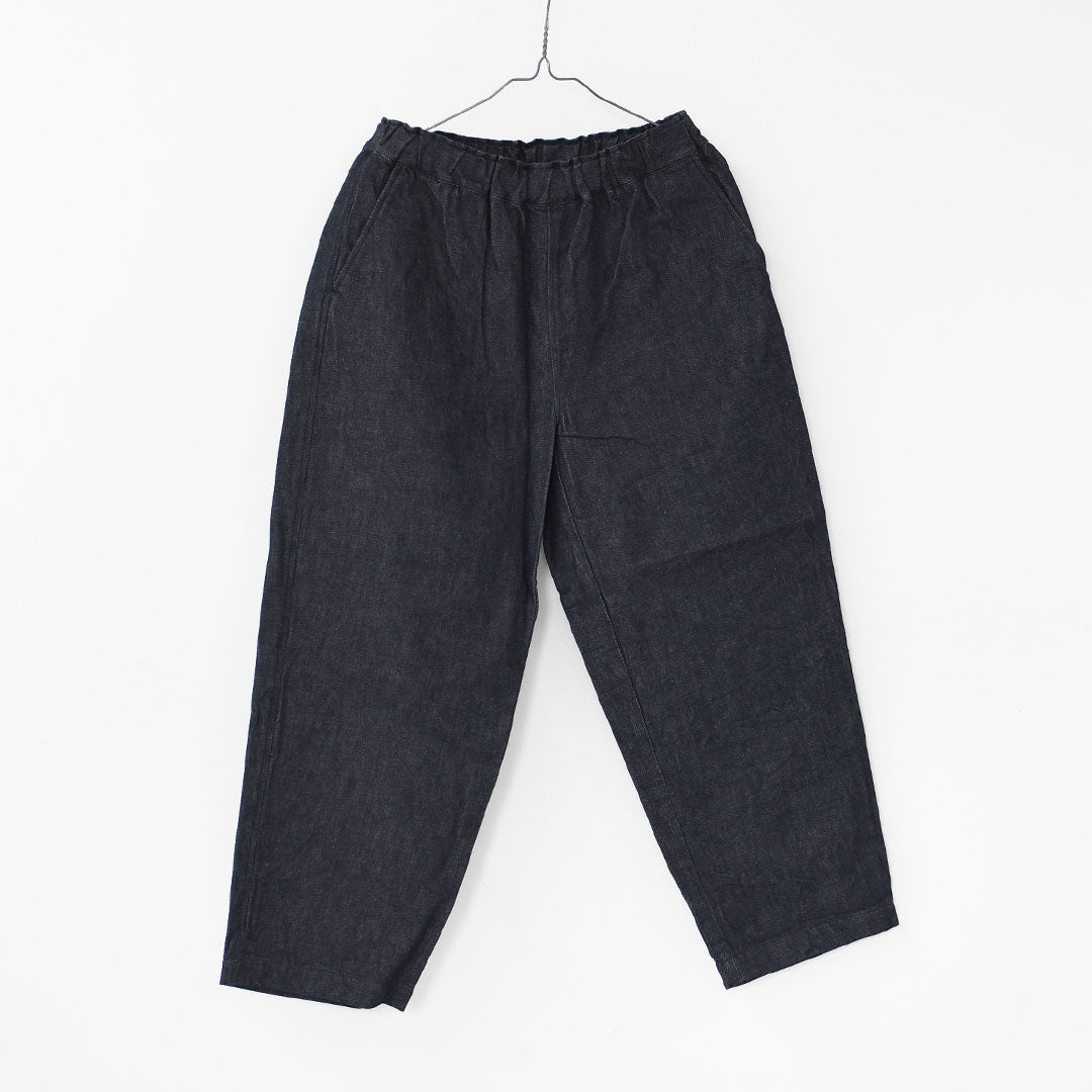 RINEN [リネン] 10オンス ノットインディゴデニム リラックスパンツ [R47604-W] デニムパンツ・テーパードパンツ・ベーシックパンツ・ゆったりシルエット・LADY'S [2025AW]