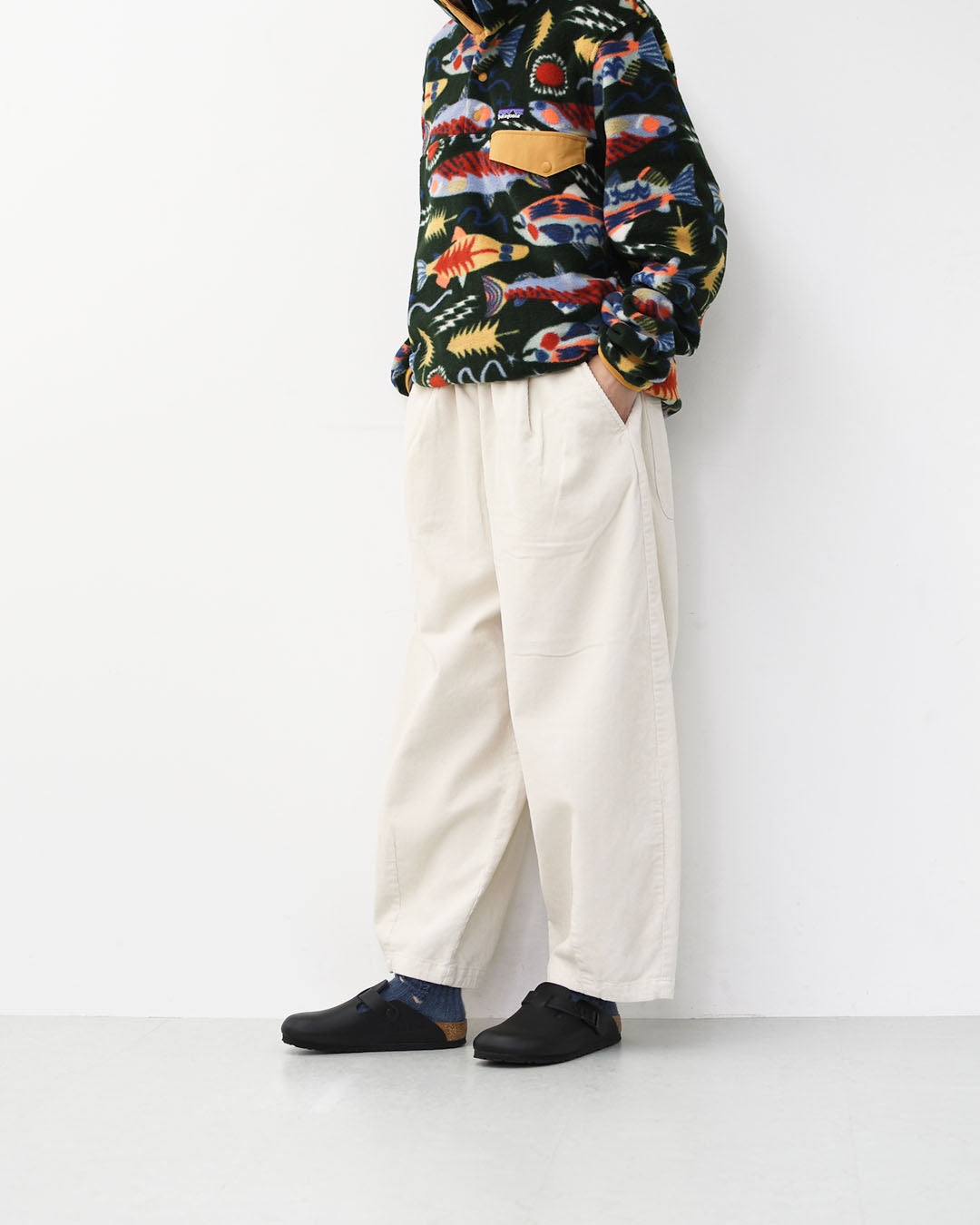 RINEN [リネン] 16/1 14ウェルコーデュロイ オーバルパンツ [R47607] コーデュロイパンツ・イージーパンツ・コットン素材・ゆったりシルエット・LADY'S [2025AW]