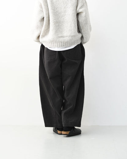 RINEN [リネン] 16/1 14ウェルコーデュロイ オーバルパンツ [R47607] コーデュロイパンツ・イージーパンツ・コットン素材・ゆったりシルエット・LADY'S [2025AW]