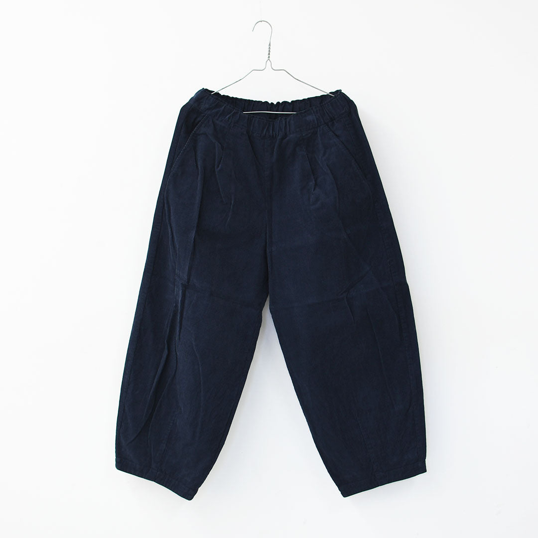 RINEN [リネン] 16/1 14ウェルコーデュロイ オーバルパンツ [R47607] コーデュロイパンツ・イージーパンツ・コットン素材・ゆったりシルエット・LADY'S [2025AW]