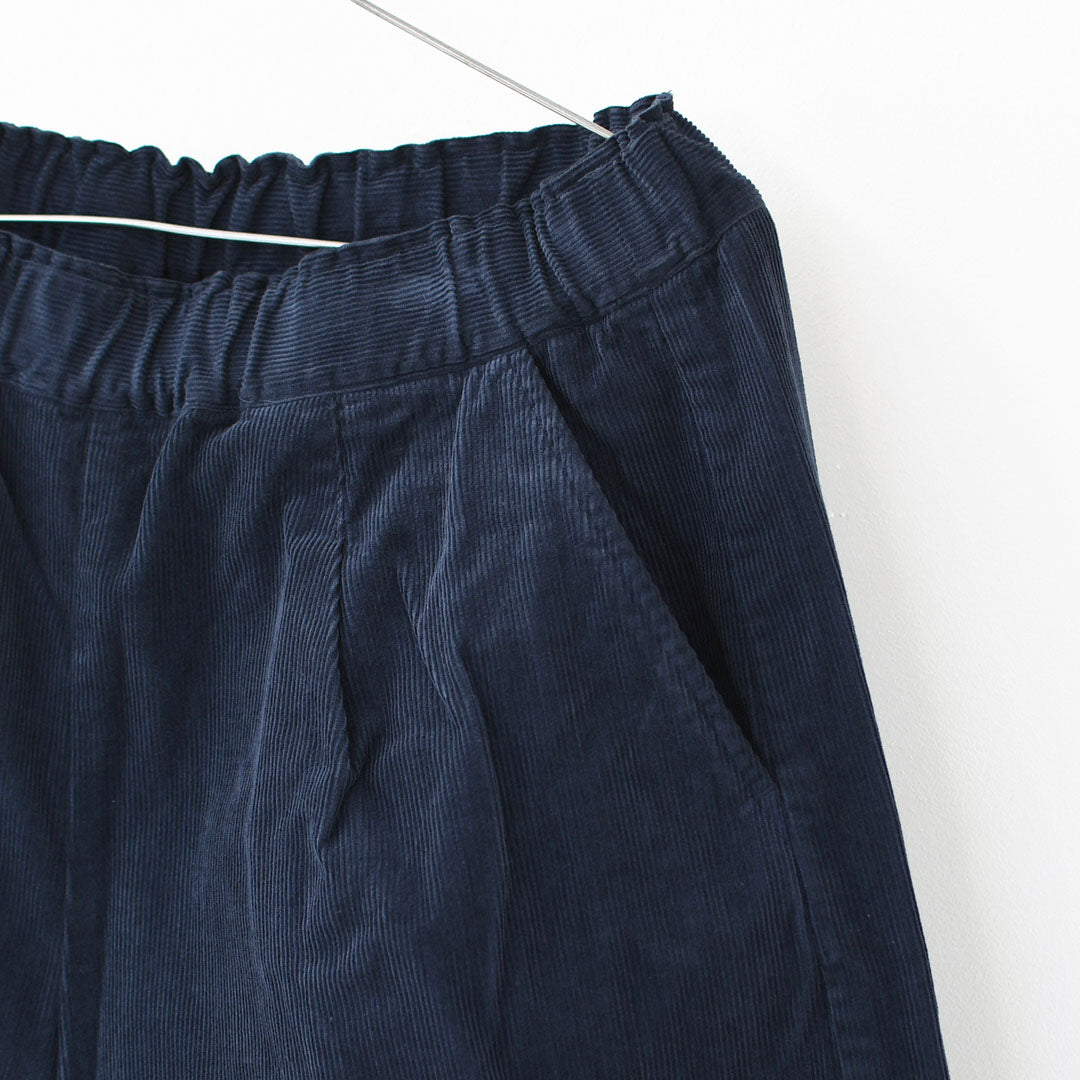 RINEN [リネン] 16/1 14ウェルコーデュロイ オーバルパンツ [R47607] コーデュロイパンツ・イージーパンツ・コットン素材・ゆったりシルエット・LADY'S [2025AW]