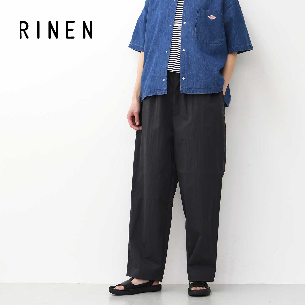 RINEN [リネン] 綿ナイロンギャバラクパンツ [R49506]  [2025SS]