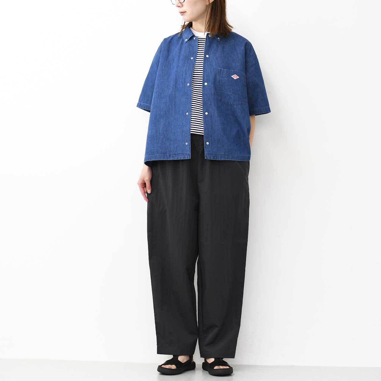 RINEN [リネン] 綿ナイロンギャバラクパンツ [R49506]  [2025SS]