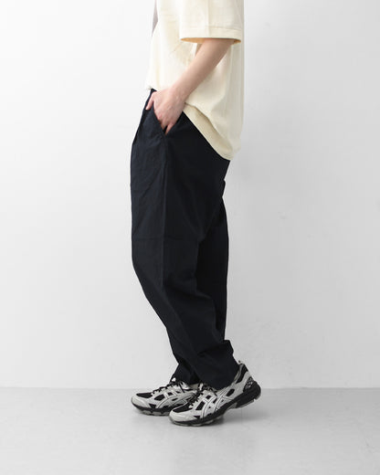 RINEN [リネン] 40/1オーガニック平織テーパードパンツ [R49600-W] テーパードパンツ・リラックスパンツ・ベーシックパンツ・オーガニックコットン・LADY'S [2026SS]