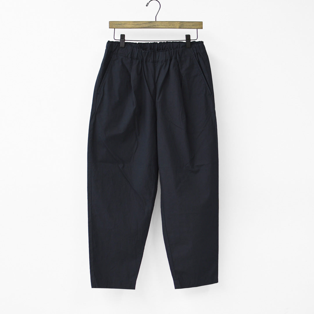 RINEN [リネン] 40/1オーガニック平織テーパードパンツ [R49600-W] テーパードパンツ・リラックスパンツ・ベーシックパンツ・オーガニックコットン・LADY'S [2026SS]