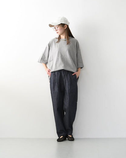 RINEN [リネン] 6オンスノットインディゴテーパードパンツ [R49604-W] デニムパンツ・テーパードパンツ・ベーシックパンツ・ゆったりシルエット・LADY'S [2026SS]