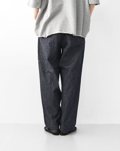 RINEN [リネン] 6オンスノットインディゴテーパードパンツ [R49604-W] デニムパンツ・テーパードパンツ・ベーシックパンツ・ゆったりシルエット・LADY'S [2026SS]