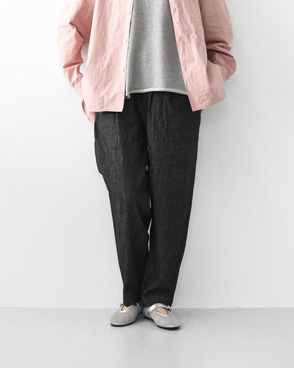 RINEN [リネン] 6オンスノットインディゴテーパードパンツ [R49604-W] デニムパンツ・テーパードパンツ・ベーシックパンツ・ゆったりシルエット・LADY'S [2026SS]