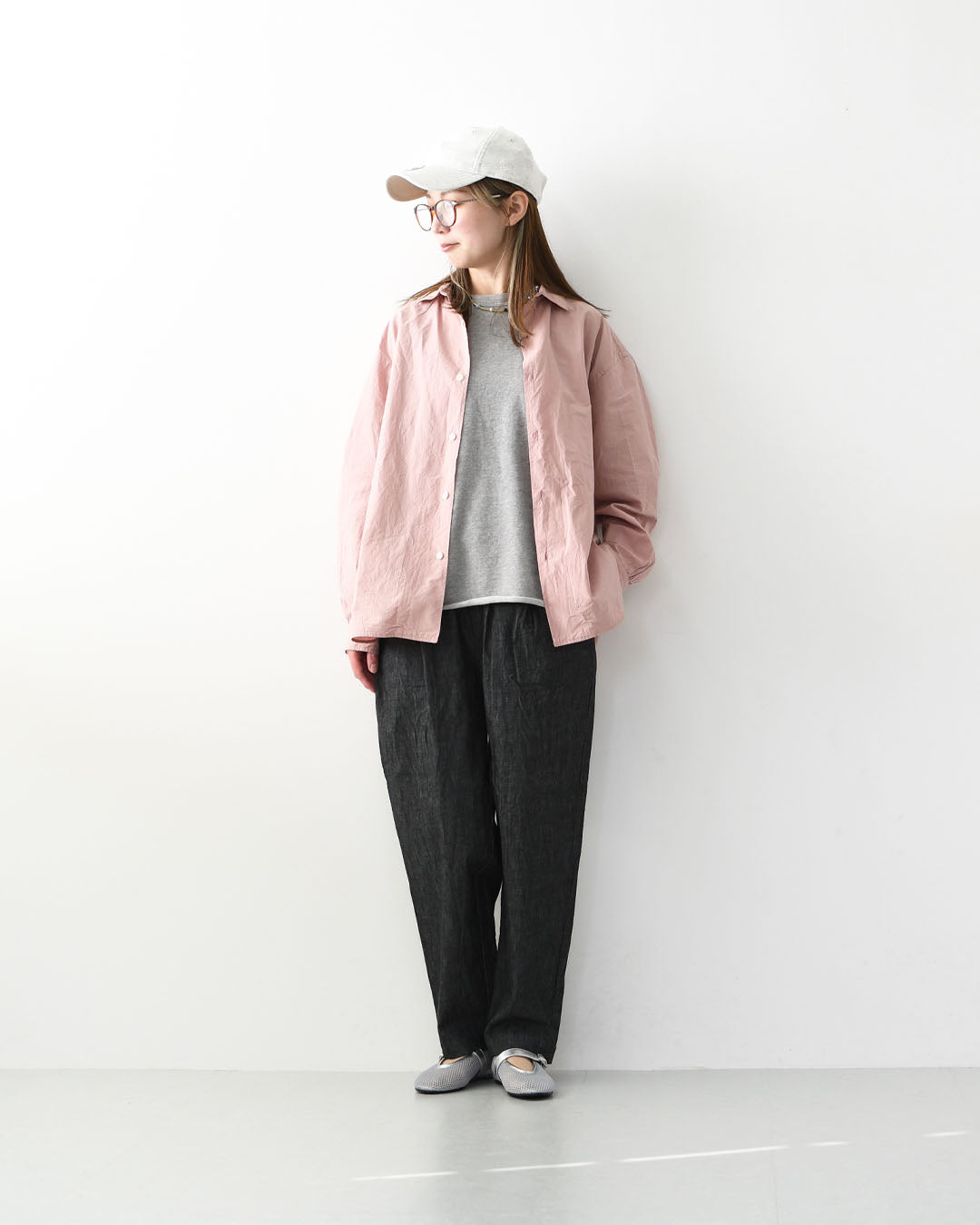 RINEN [リネン] 6オンスノットインディゴテーパードパンツ [R49604-W] デニムパンツ・テーパードパンツ・ベーシックパンツ・ゆったりシルエット・LADY'S [2026SS]
