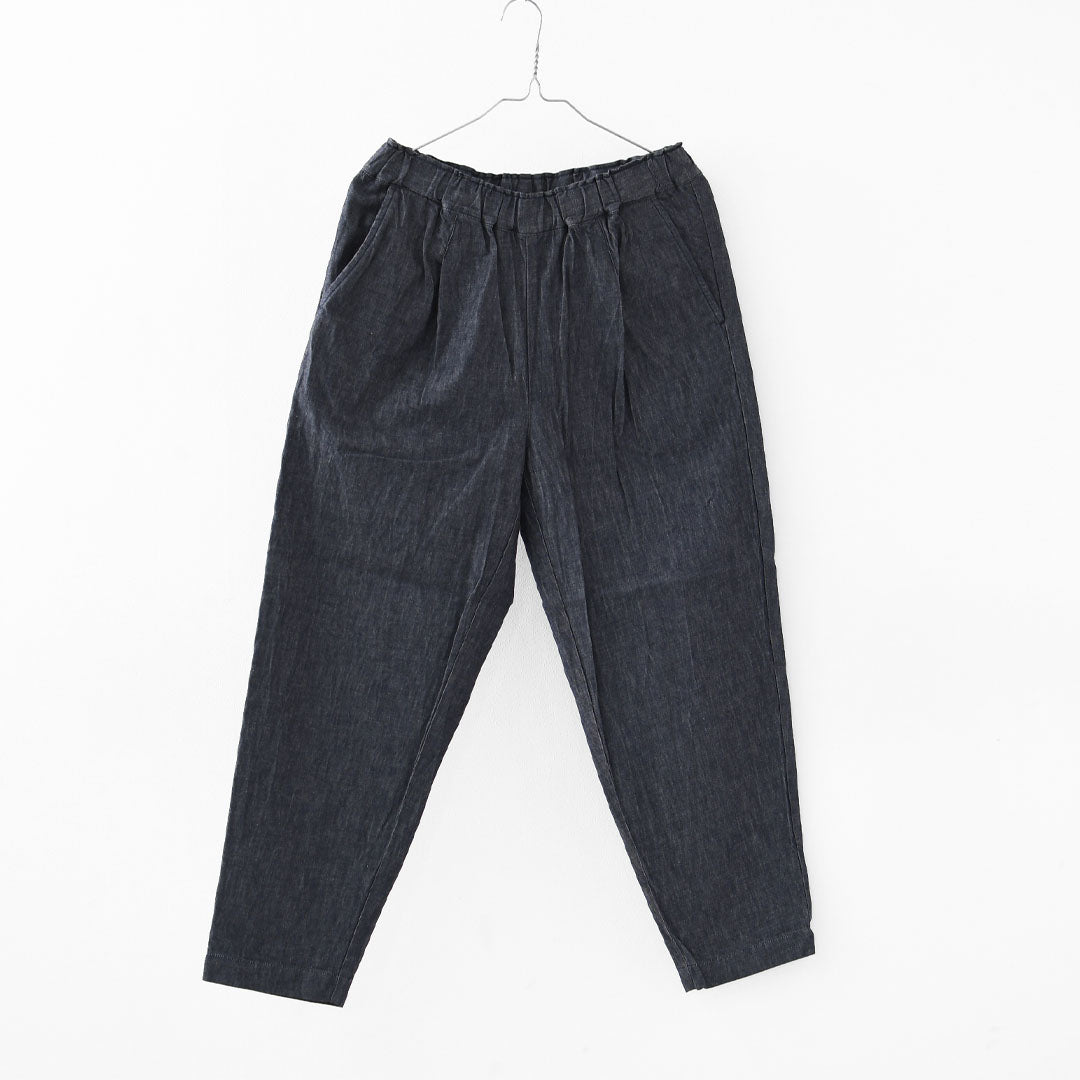 RINEN [リネン] 6オンスノットインディゴテーパードパンツ [R49604-W] デニムパンツ・テーパードパンツ・ベーシックパンツ・ゆったりシルエット・LADY'S [2026SS]