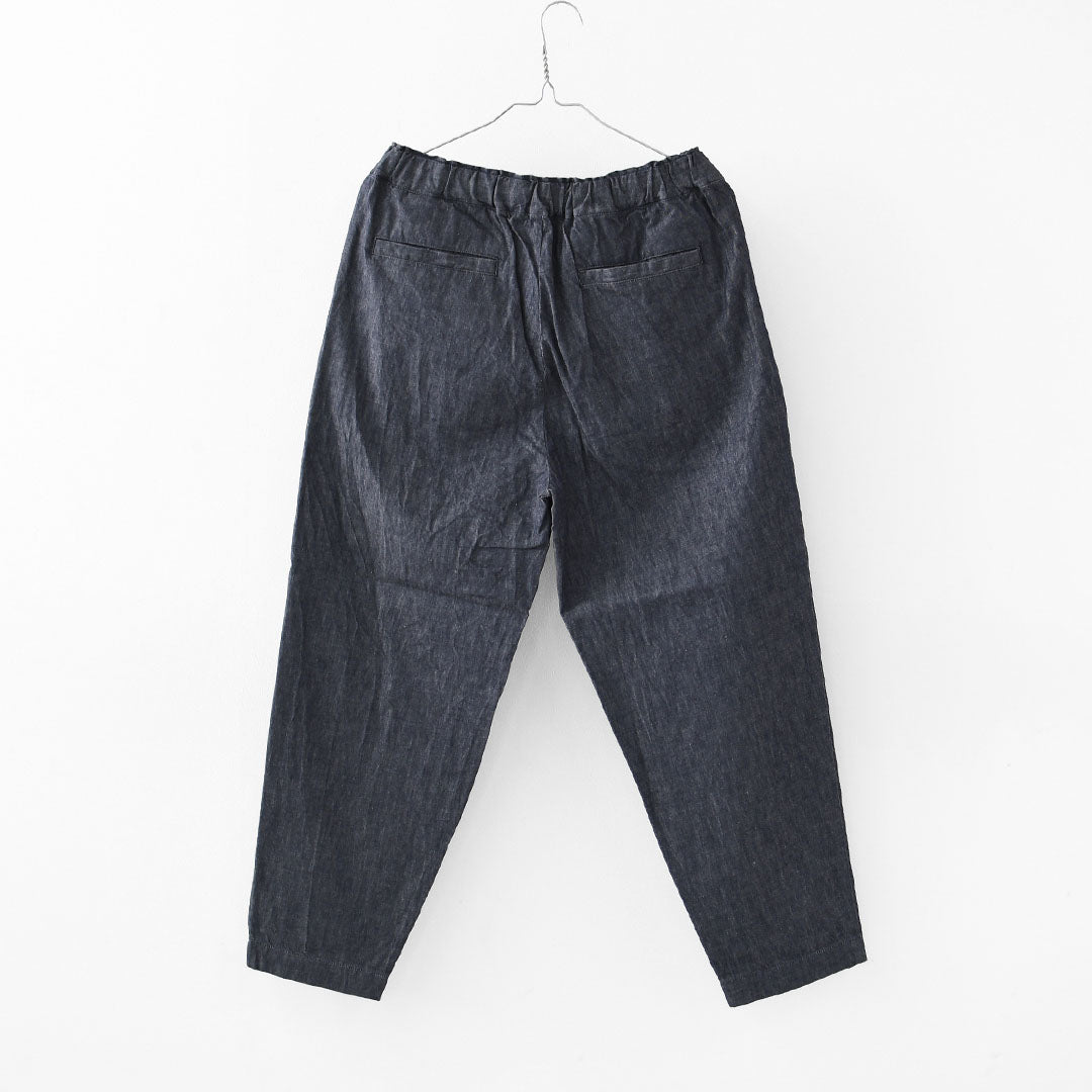 RINEN [リネン] 6オンスノットインディゴテーパードパンツ [R49604-W] デニムパンツ・テーパードパンツ・ベーシックパンツ・ゆったりシルエット・LADY'S [2026SS]