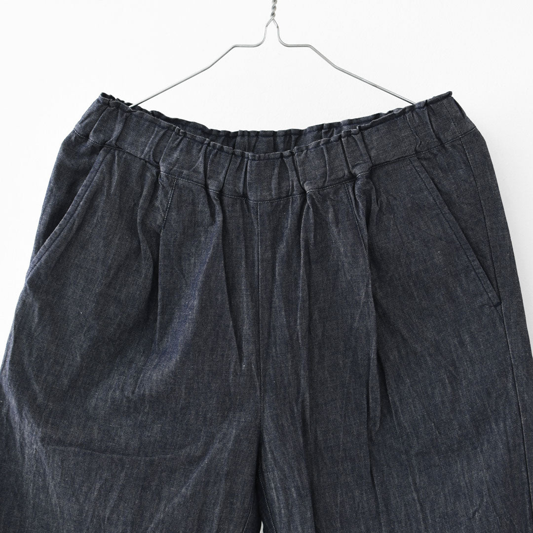 RINEN [リネン] 6オンスノットインディゴテーパードパンツ [R49604-W] デニムパンツ・テーパードパンツ・ベーシックパンツ・ゆったりシルエット・LADY'S [2026SS]