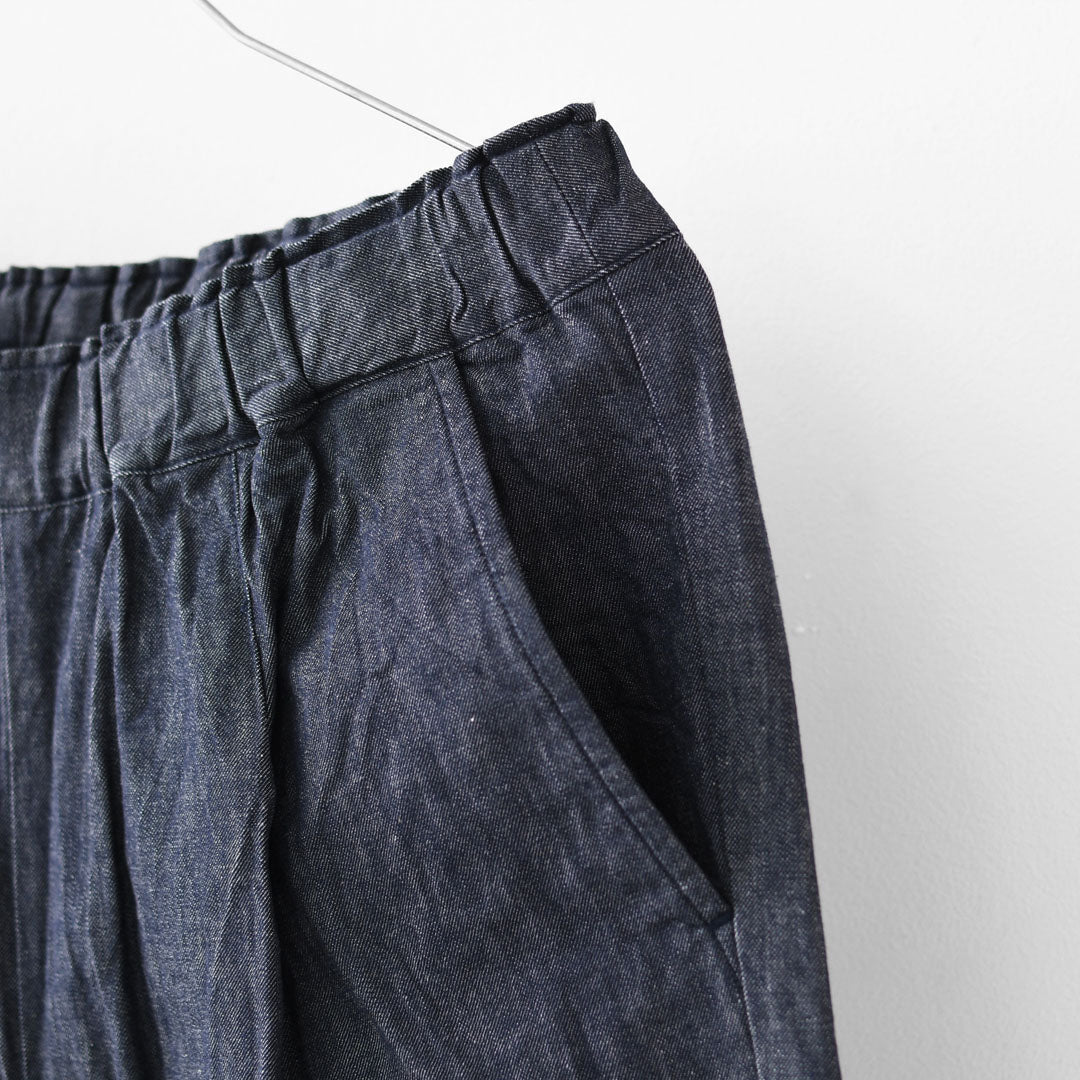 RINEN [リネン] 6オンスノットインディゴテーパードパンツ [R49604-W] デニムパンツ・テーパードパンツ・ベーシックパンツ・ゆったりシルエット・LADY'S [2026SS]