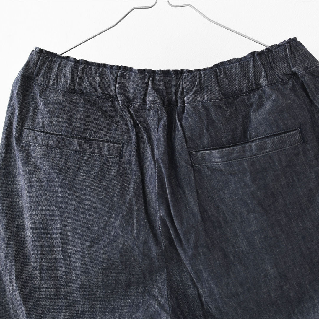 RINEN [リネン] 6オンスノットインディゴテーパードパンツ [R49604-W] デニムパンツ・テーパードパンツ・ベーシックパンツ・ゆったりシルエット・LADY'S [2026SS]
