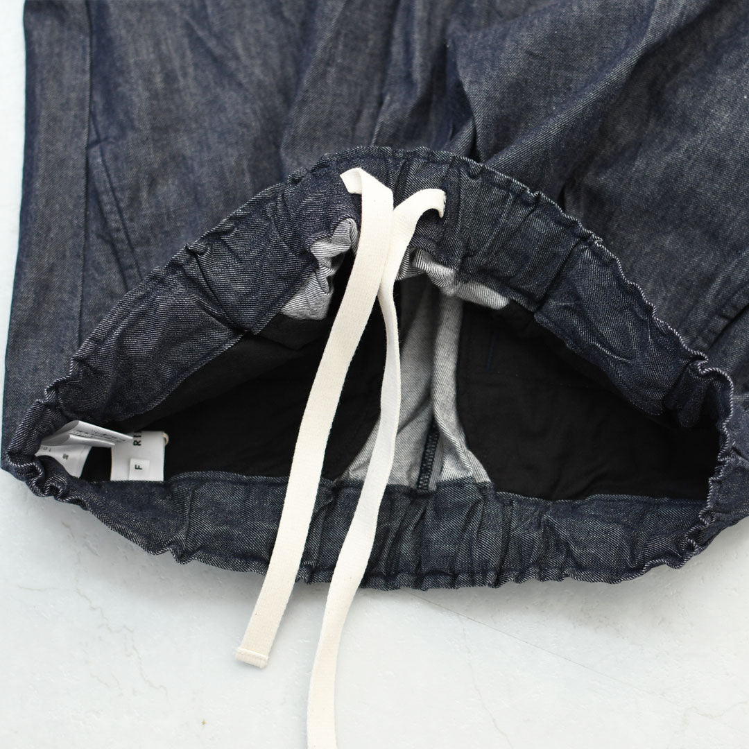 RINEN [リネン] 6オンスノットインディゴテーパードパンツ [R49604-W] デニムパンツ・テーパードパンツ・ベーシックパンツ・ゆったりシルエット・LADY'S [2026SS]