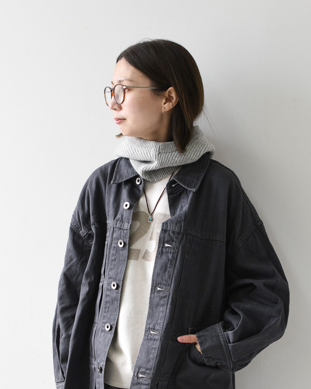 RINEN [リネン] 2/24ウールアゼ編み フーディ [R57781] アゼ編み・フーディ・MEN'S / LADY'S [2026AW]