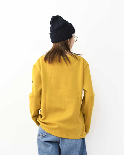 SAINT JAMES [セントジェームス 正規販売店] MOUTARDE [00jc182-md]  ダブルフェイスセーター・ニット・ポートネック・ウィンターウェアー・裏起毛・あたたかい・マスタードイエロー・MEN'S / LADY'S [2025AW]