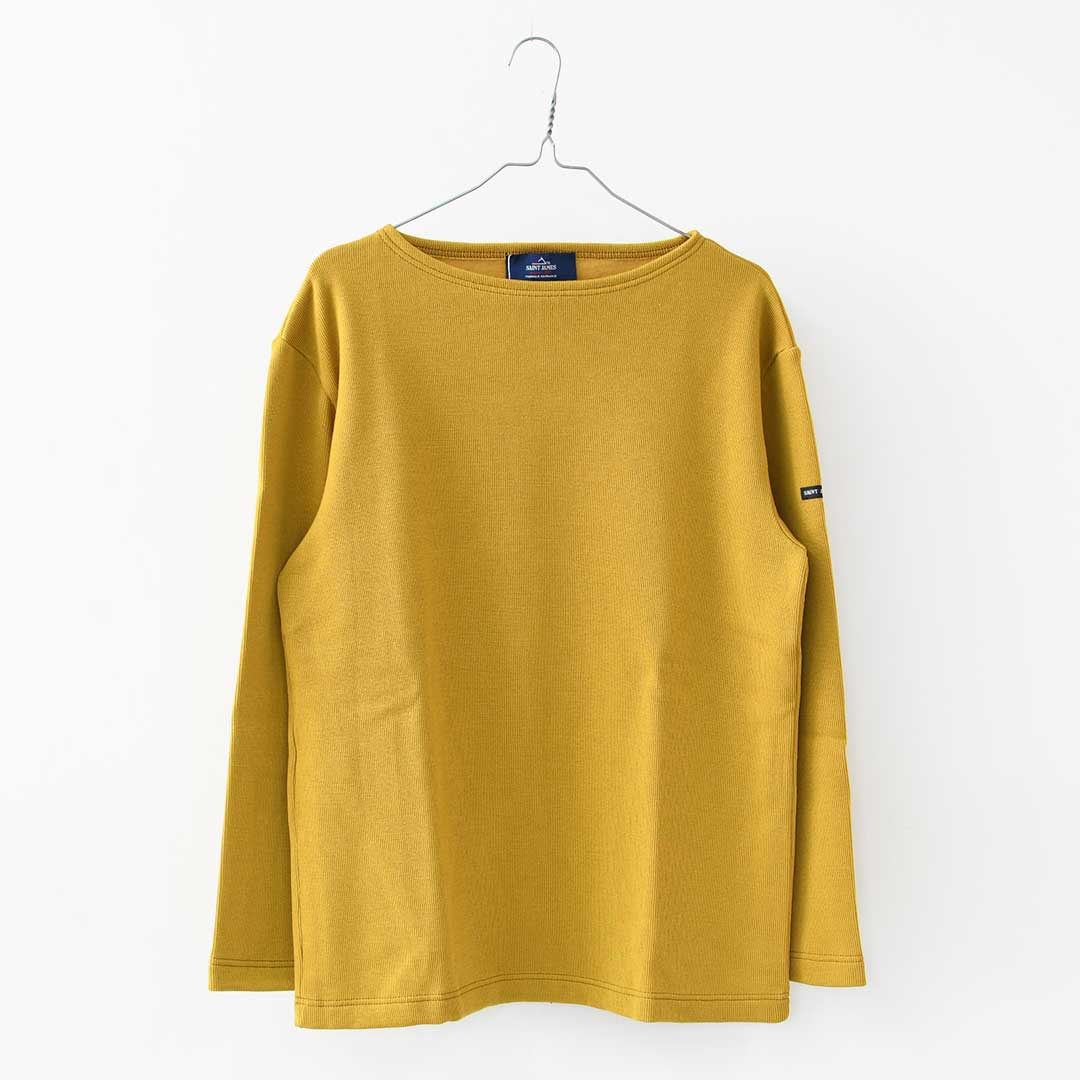 SAINT JAMES [セントジェームス 正規販売店] MOUTARDE [00jc182-md]  ダブルフェイスセーター・ニット・ポートネック・ウィンターウェアー・裏起毛・あたたかい・マスタードイエロー・MEN'S / LADY'S [2025AW]