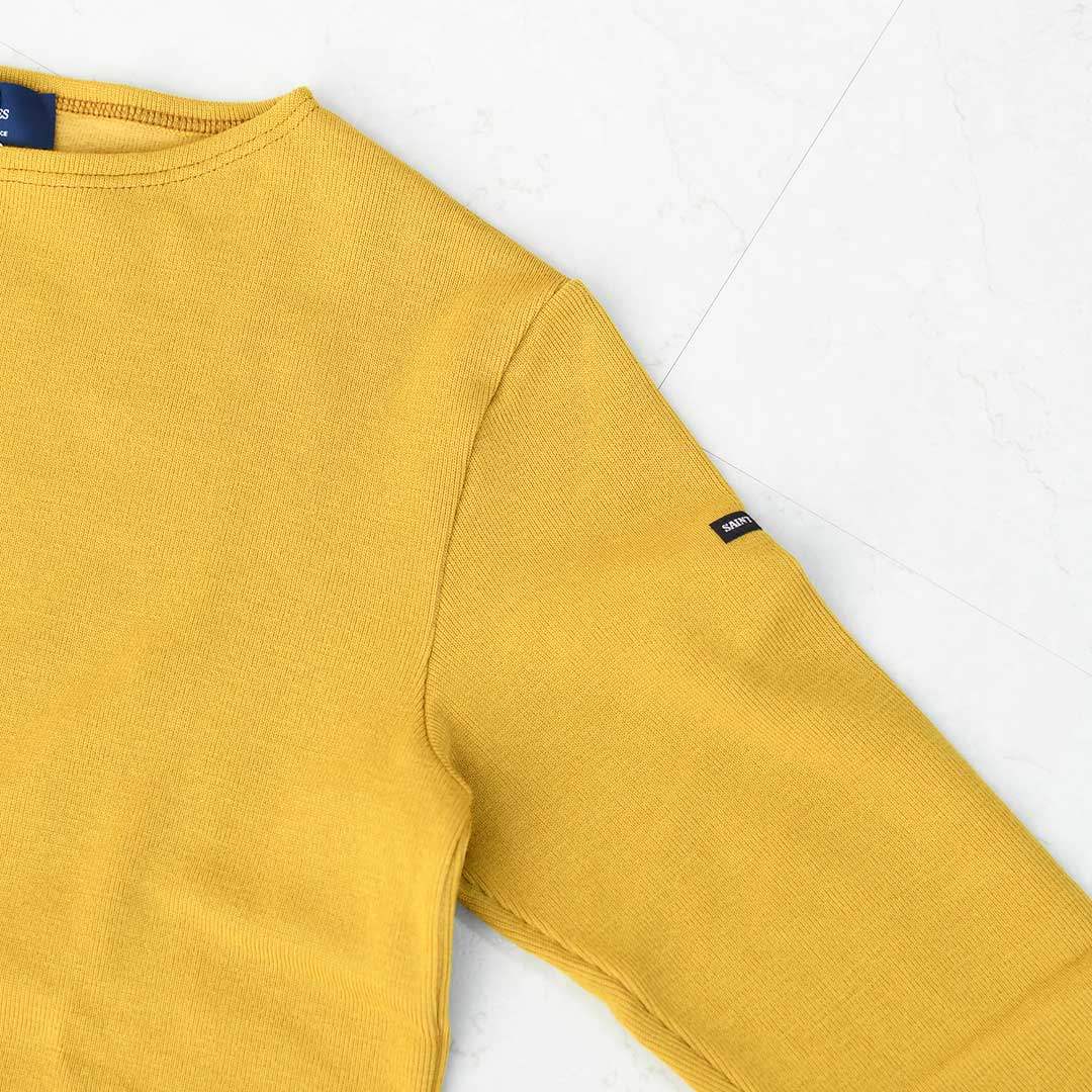 SAINT JAMES [セントジェームス 正規販売店] MOUTARDE [00jc182-md]  ダブルフェイスセーター・ニット・ポートネック・ウィンターウェアー・裏起毛・あたたかい・マスタードイエロー・MEN'S / LADY'S [2025AW]