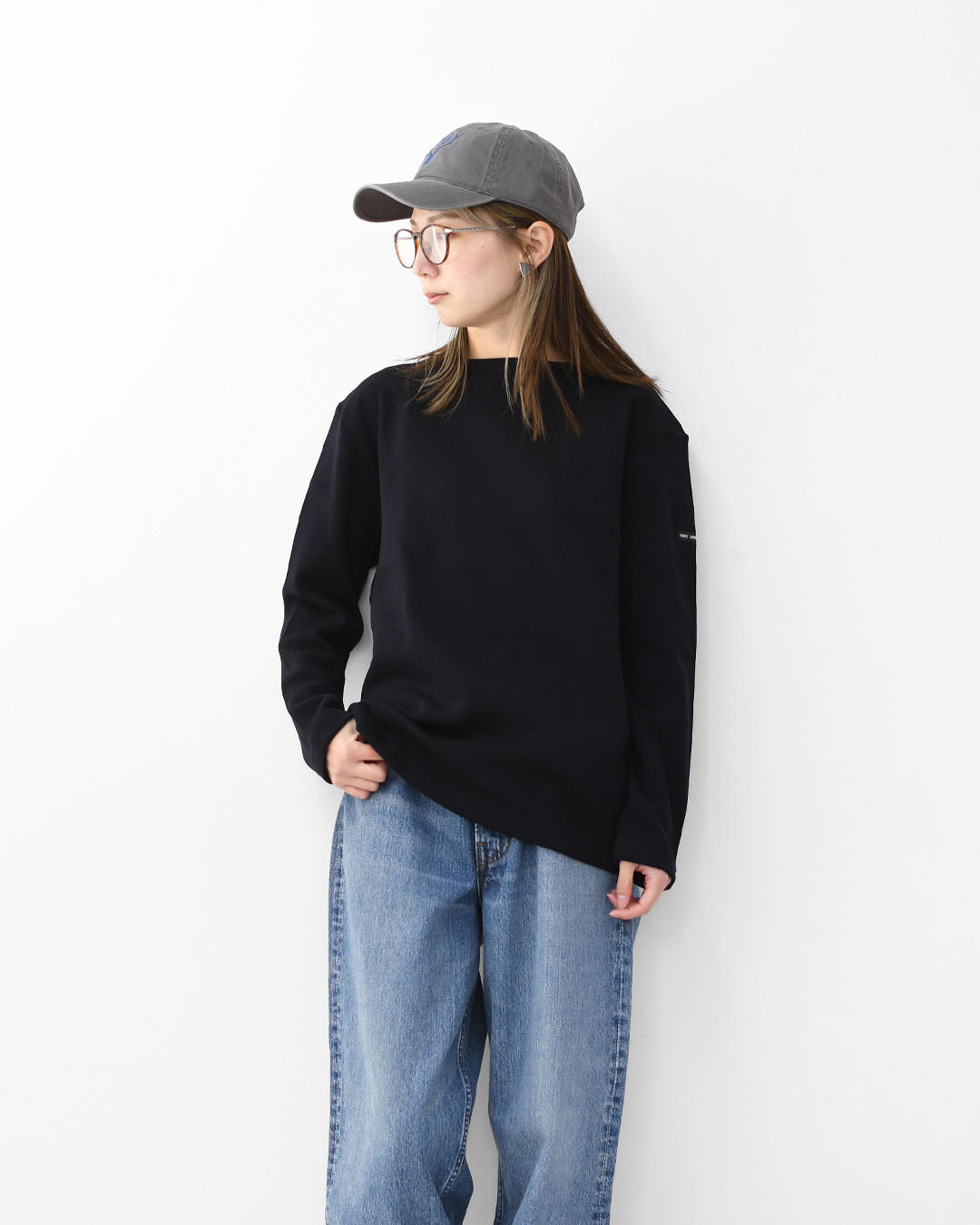 SAINT JAMES [セントジェームス 正規販売店] NAVY [00jc182-nv]  ダブルフェイスセーター・ネイビー・MEN'S / LADY'S [2025AW]