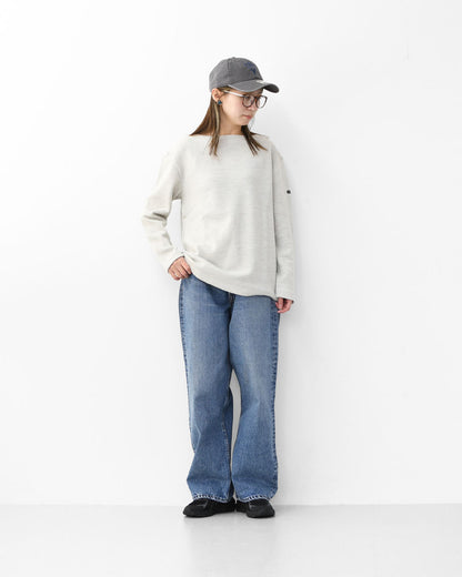 SAINT JAMES [セントジェームス 正規販売店] PURLE CLAIR CH [00jc182-pc]  ダブルフェイスセーター・ミックスライトグレーMEN'S / LADY'S [2025AW]