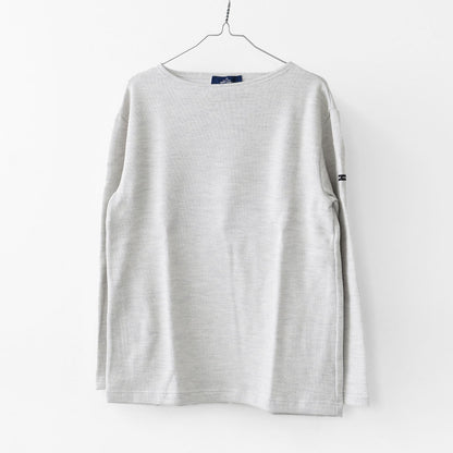 SAINT JAMES [セントジェームス 正規販売店] PURLE CLAIR CH [00jc182-pc]  ダブルフェイスセーター・ミックスライトグレーMEN'S / LADY'S [2025AW]