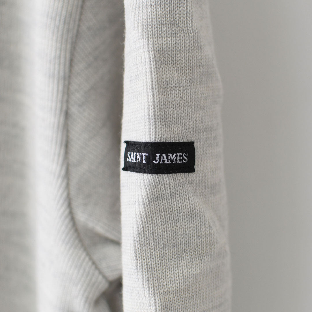 SAINT JAMES [セントジェームス 正規販売店] PURLE CLAIR CH [00jc182-pc]  ダブルフェイスセーター・ミックスライトグレーMEN'S / LADY'S [2025AW]