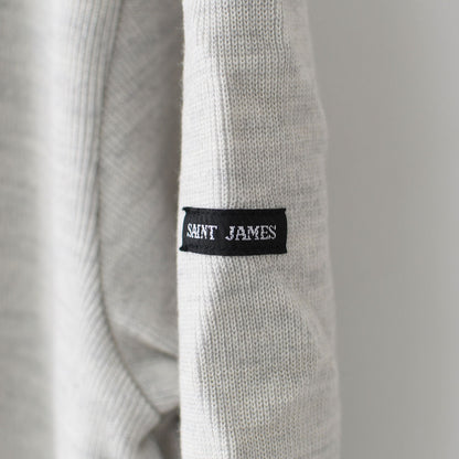 SAINT JAMES [セントジェームス 正規販売店] PURLE CLAIR CH [00jc182-pc]  ダブルフェイスセーター・ミックスライトグレーMEN'S / LADY'S [2025AW]