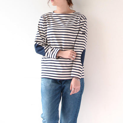 SAINT JAMES [セントジェームス] OUESSANT "COUD" BORDER [13JC] [ウエッソン "エルボーパッチ"ボーダー]