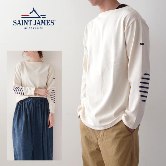 SAINT JAMES [セントジェームス] OUESSANT "COUD" SOLID [13JC] [ウエッソン "エルボーパッチ"無地]