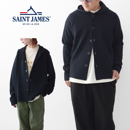 SAINT JAMES [GILET ARMA] [15jl] フードニットカーディガン [2024AW]