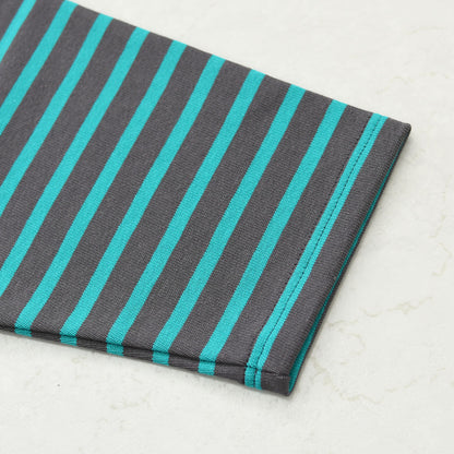 SAINT JAMES [セントジェームス 正規販売店] 20JC OUESS LOOSE BORDER - DARKGREY/EMERALDGREEN [20jclb-dgy-em] ウェッソンルーズ ボーダー・カットソー・長袖・コットン・ボートネック・MEN'S / LADY'S [2026AW]