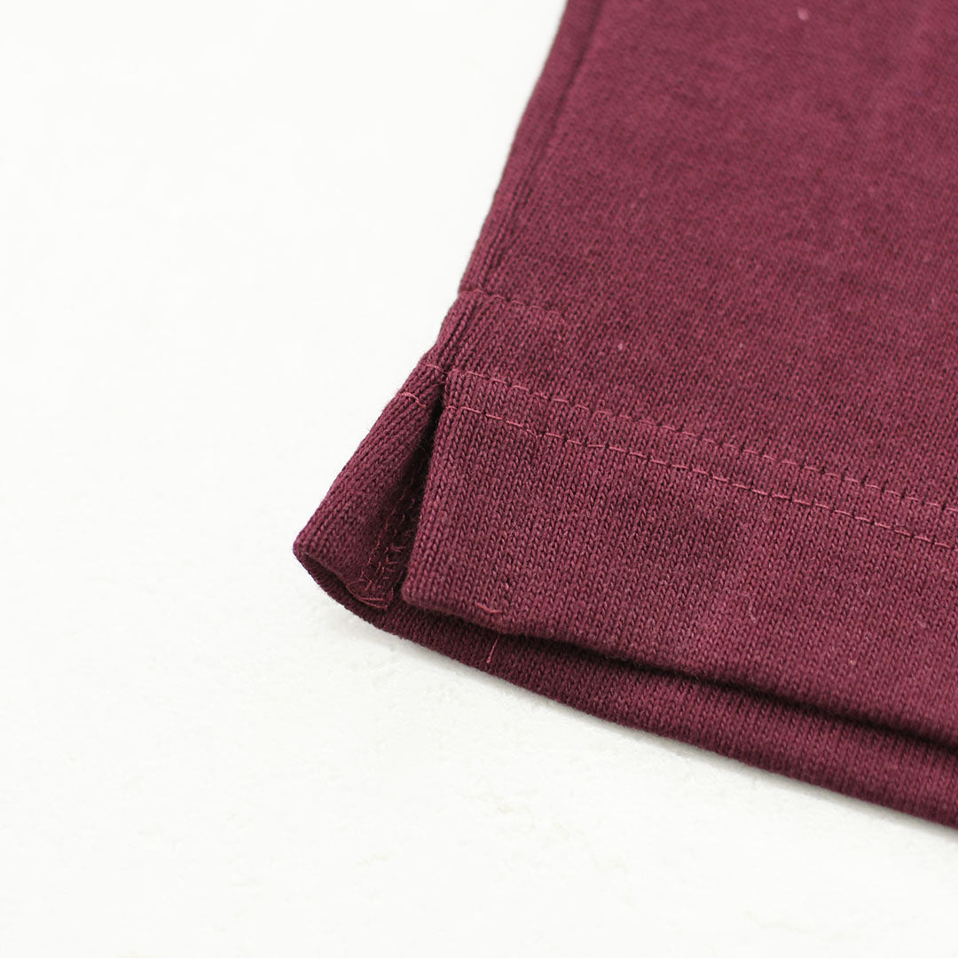 SAINT JAMES [セントジェームス 正規販売店] 20JC OUES LOOSE SOLID - GRENAT FONCE [20jcls-grenat] ウェッソンルーズ ソリッド・無地・ガーネット・カットソー・長袖・コットン・ボートネック・LADY'S [2026AW]
