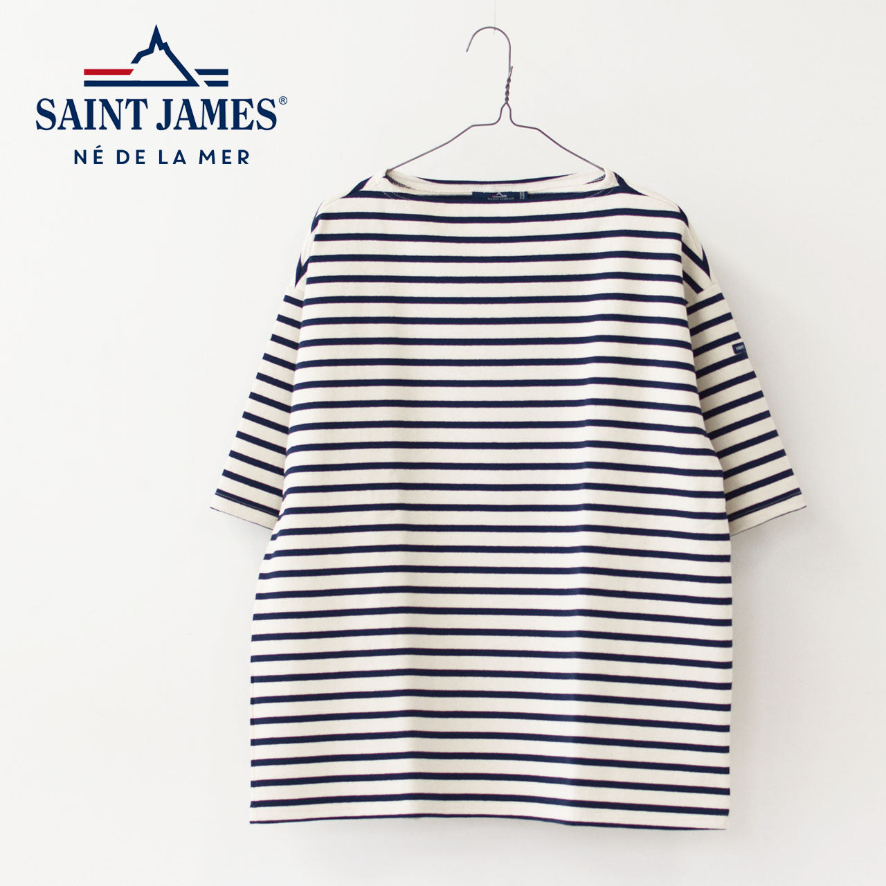 SAINT JAMES [セントジェームス 正規販売店] M 20JC TEE LOOSE BORDER [20jc-ltee-m-b] 20JC ルーズティーボーダー[2024SS]