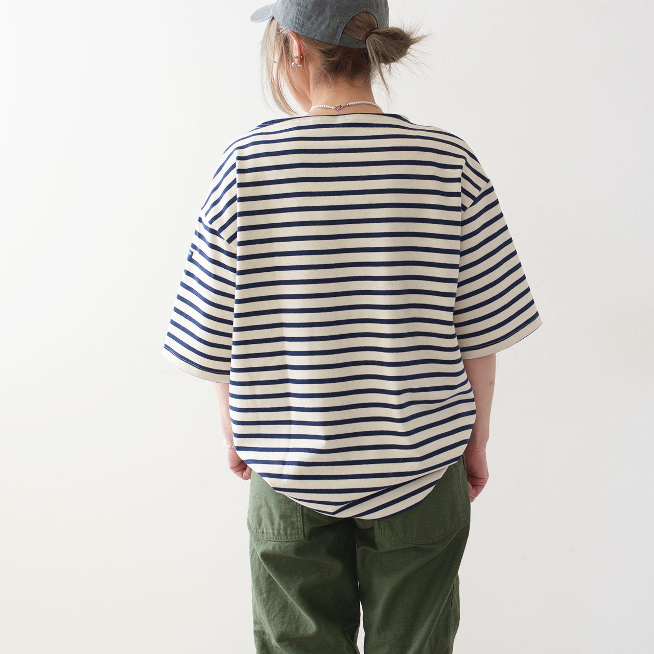 SAINT JAMES [セントジェームス 正規販売店] M 20JC TEE LOOSE BORDER [20jc-ltee-m-b] 20JC ルーズティーボーダー[2024SS]