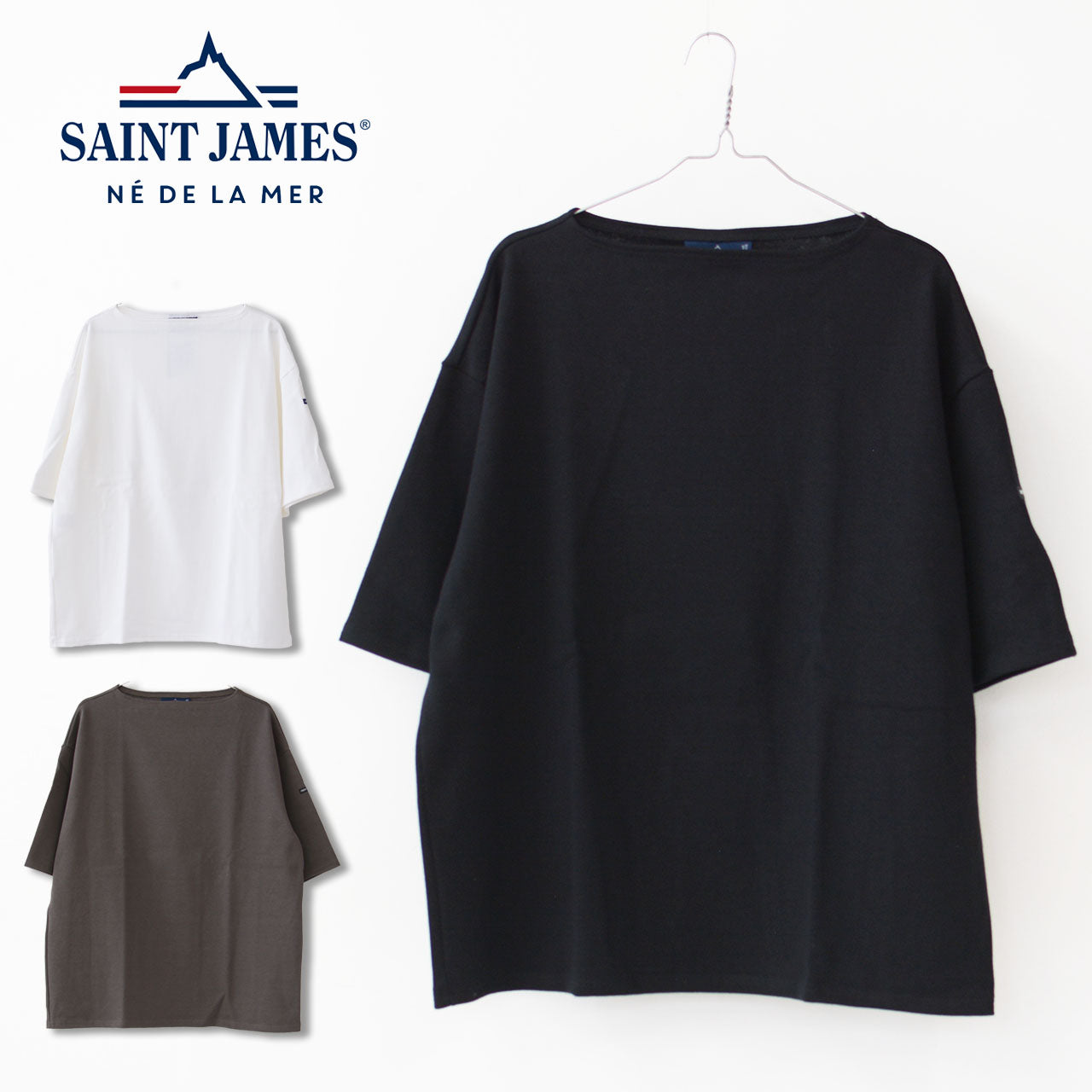 SAINT JAMES [20JC TEE LOOSE -SOLID-] [20jc-mltee-s]セントジェームス 正規販売店 [2025SS]