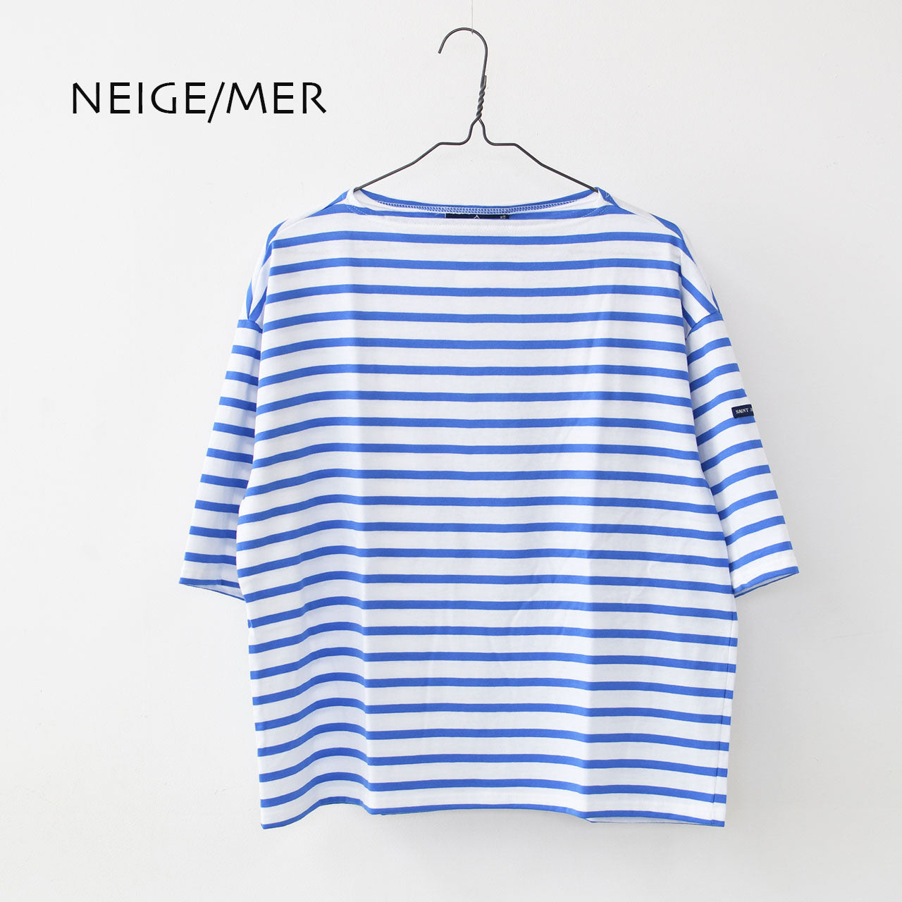 SAINT JAMES [PRIAC TEE LOOSE BORDER] [20jc8733-bo] セントジェームス 正規販売店・ピリアックルーズT [2025SS]