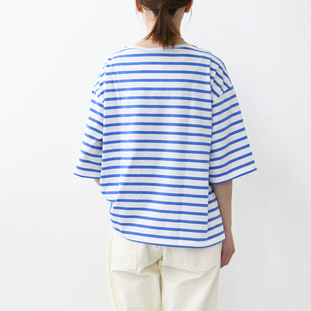 SAINT JAMES [PRIAC TEE LOOSE BORDER] [20jc8733-bo] セントジェームス 正規販売店・ピリアックルーズT [2025SS]