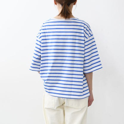 SAINT JAMES [PRIAC TEE LOOSE BORDER] [20jc8733-bo] セントジェームス 正規販売店・ピリアックルーズT [2025SS]