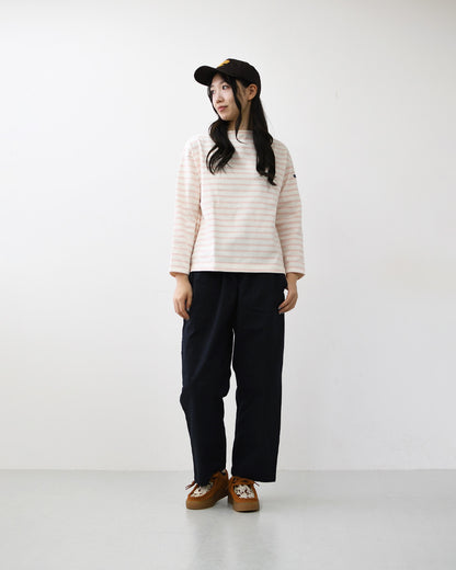 SAINT JAMES [セントジェームス 正規販売店] 20JC OUES LOOSE SOLID - ROSEBAL [20jcls-roseba] ウェッソンルーズ ソリッド・無地・ガーネット・カットソー・長袖・コットン・ボートネック・LADY'S [2026AW]