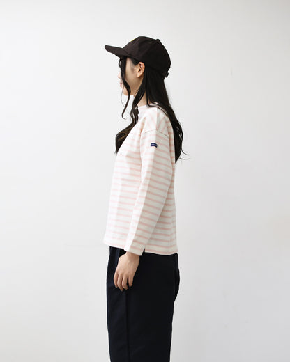 SAINT JAMES [セントジェームス 正規販売店] 20JC OUES LOOSE BORDER - CRU/ROSE [20jclb-cr-rs] ウェッソンルーズ ボーダー・ボーダー・エクリュ×ローズピンク・LADY'S [2026AW]