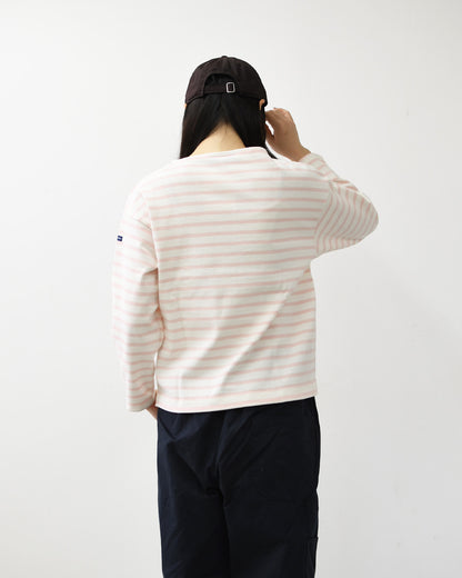 SAINT JAMES [セントジェームス 正規販売店] 20JC OUES LOOSE SOLID - ROSEBAL [20jcls-roseba] ウェッソンルーズ ソリッド・無地・ガーネット・カットソー・長袖・コットン・ボートネック・LADY'S [2026AW]