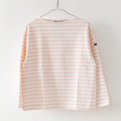 SAINT JAMES [セントジェームス 正規販売店] 20JC OUES LOOSE BORDER - CRU/ROSE [20jclb-cr-rs] ウェッソンルーズ ボーダー・ボーダー・エクリュ×ローズピンク・LADY'S [2026AW]