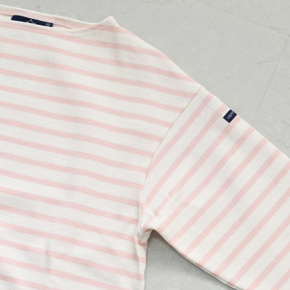 SAINT JAMES [セントジェームス 正規販売店] 20JC OUES LOOSE BORDER - CRU/ROSE [20jclb-cr-rs] ウェッソンルーズ ボーダー・ボーダー・エクリュ×ローズピンク・LADY'S [2026AW]