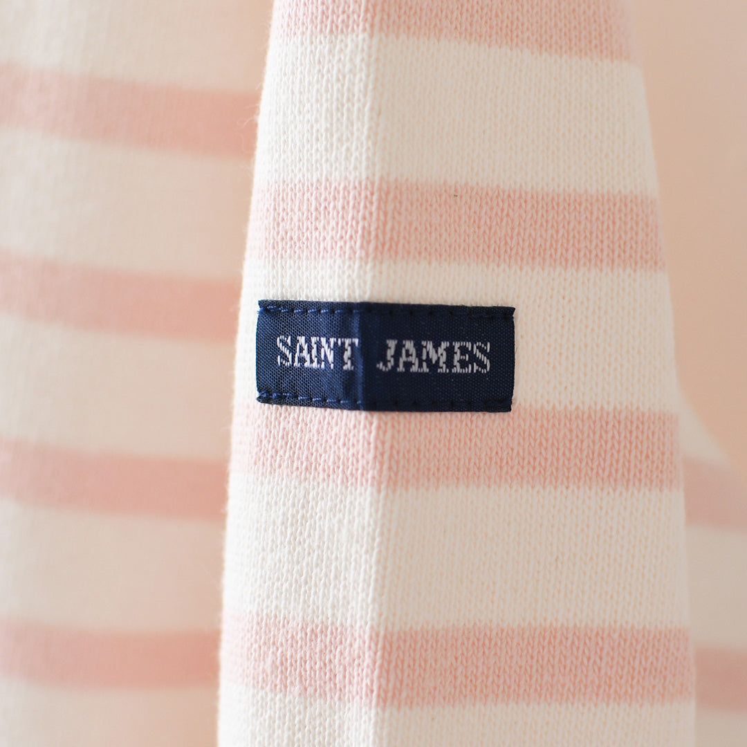 SAINT JAMES [セントジェームス 正規販売店] 20JC OUES LOOSE SOLID - ROSEBAL [20jcls-roseba] ウェッソンルーズ ソリッド・無地・ガーネット・カットソー・長袖・コットン・ボートネック・LADY'S [2026AW]