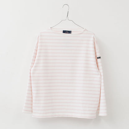 SAINT JAMES [セントジェームス] 20JC OUES LOOSE BORDER - NEIGE/BALLERINE [ウエッソンルーズ ボーダー] [20jclb-ne-bal]・白×ﾋﾟﾝｸ [2025SS]