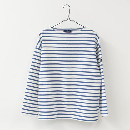 SAINT JAMES [20JC OUES LOOSE BORDER - NEIGE/COOP.JEAN] [20jclb-ne-coo]ウエッソンルーズ ボーダー・白×杢ﾈｲﾋﾞｰ [2025SS]